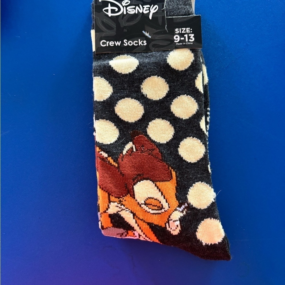 Disney Polka Dot Bambi and thumper Crew Socks 9-13